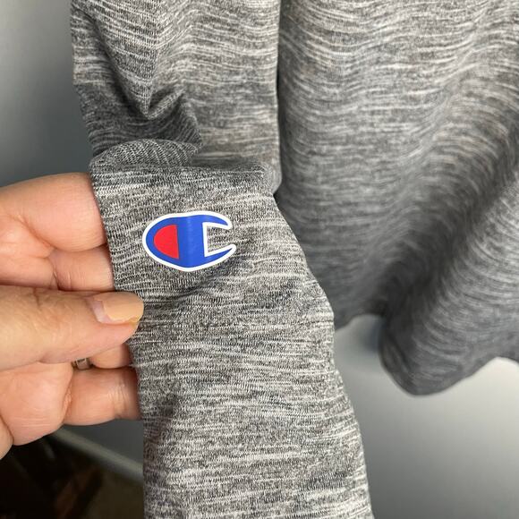 BYU Cougars Men's Champion Long Sleeve XL New Gray Quarter Zip Pullover Athletic - Picture 5 of 8